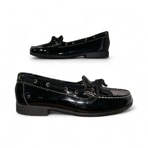 EUC CLARKS Black‎ Patent Loafer - 8